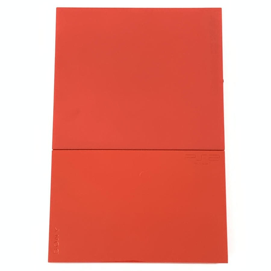 Sony PS2 Slim Cinnabar Red SCPH-90000 Japan Model As Is 0925 HJ