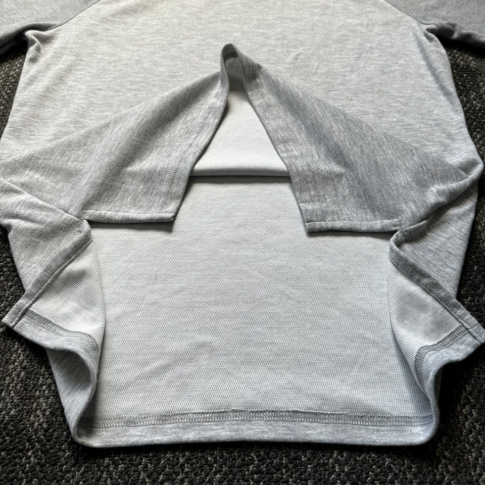 Adidas женская рубашка серый белый L длинным рукавом логотип футболка обучение толстовка - Изображение 3 из 4