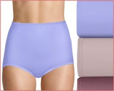 3 Pairs - Bali Women's SKIMP SKAMP Brief Panties Size 7 Large Purple Blush Mauve