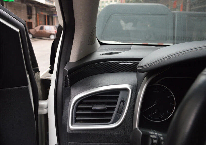 Отделочная полоска средней консоли приборной панели подходит для Nissan Murano 2015-2021 из углеродного волокна - Изображение 3 из 4