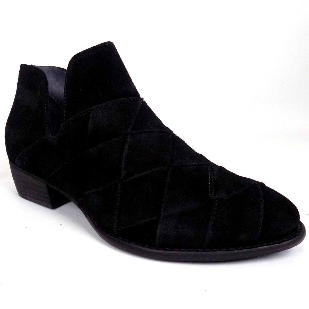 Seychelles Deep Sea Ankle Booties Womens Shoes Size 8.0 M Black Suede NEW 9324