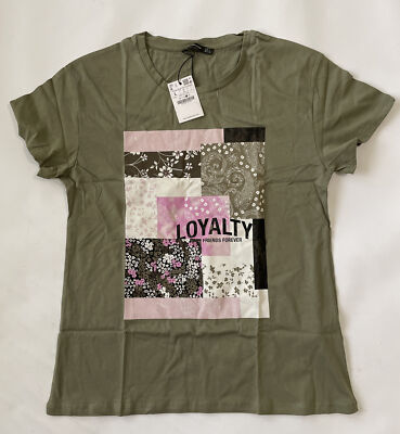 Stradivarius T-Shirt, Loyal Friends Forever, Large