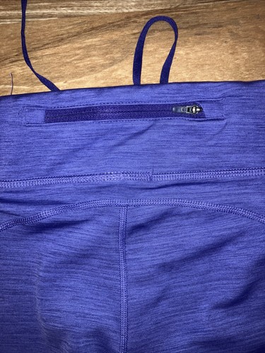 Nike Dri-Fit Leggings Women’s medium Purple Stretch Elastic Waist Running - Picture 5 of 5