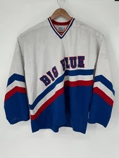Rare STALL & DEAN Vintage 1999 Hockey Jersey Big Blue Sz 54 (L) Game Worn USA Y6