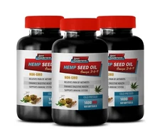 increase appetite - ORGANIC HEMP SEED OIL 1400mg (3) - fatty acids weight loss