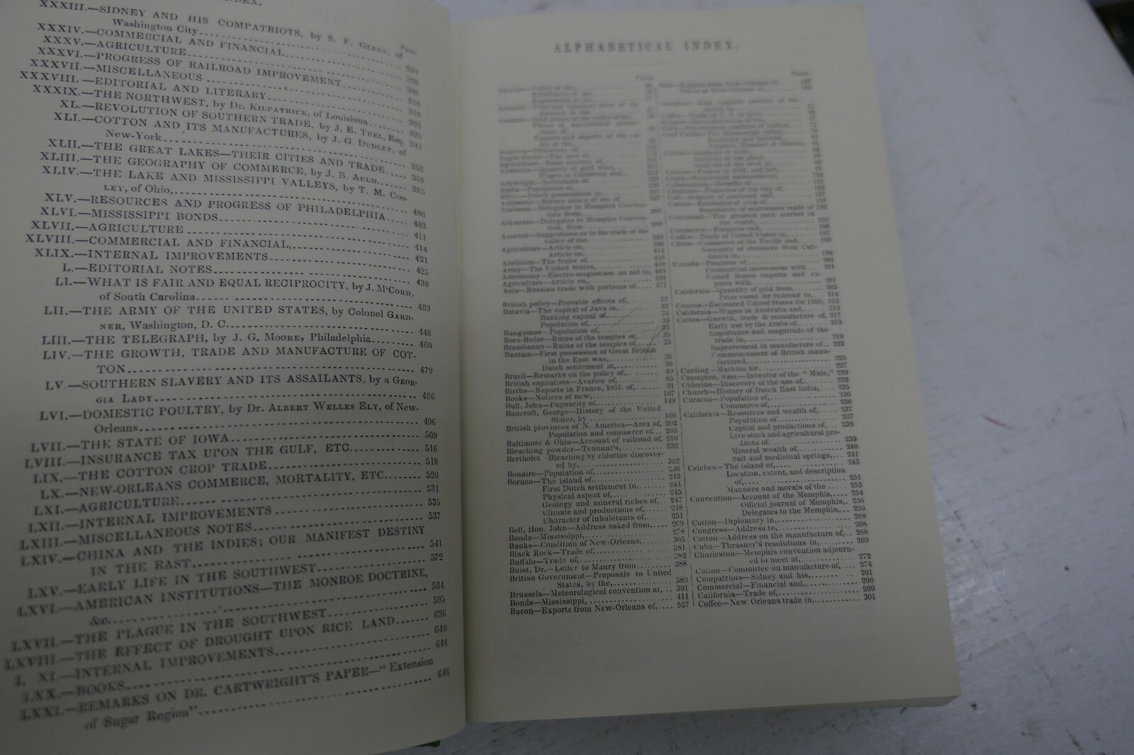 De Bow's Review Vol. 15 1853 Vintage Bound Journal Hardcover Reprint of