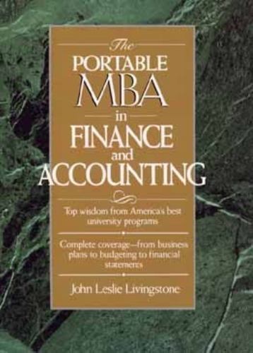 Portable MBA in Finance and Accounting John Leslie Livingstone hardcover Used -