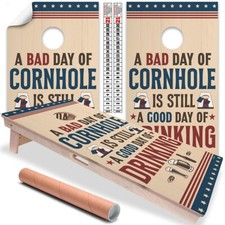 Day of Cornhole is Still a Good Day of Drinking Cornhole Wraps Cornhole Skin