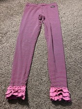 Girls Matilda Jane Striped Pull On Legging Pants Ruffle Size 14