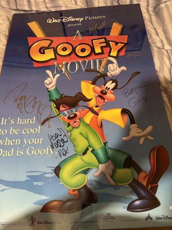 8x Signed A Goofy Movie DS Original Poster 27x40 JSA COA Very Rare!