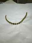 14 Kt Yellow Gold Peridot Tennis Bracelet 7” / 6/8 Millimeter Natural Gems
