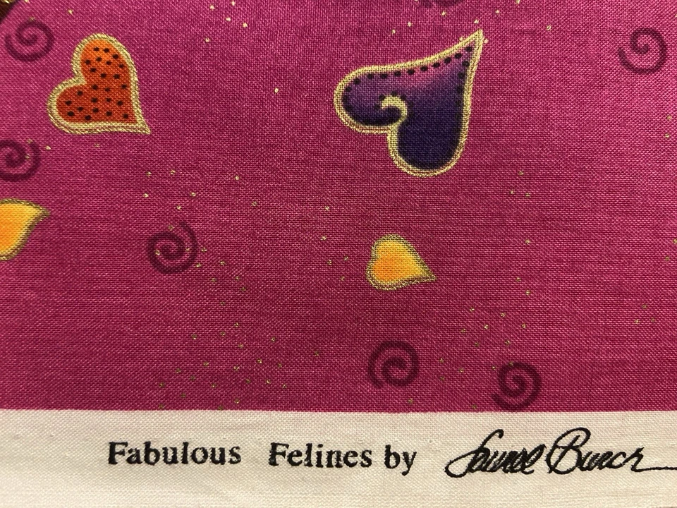 Fabulosos felinos de Laurel Burch para gatos de 1/2 yarda de tela Foto 3 de 3