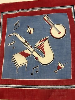 Instruments At A Jazz Club Hankie