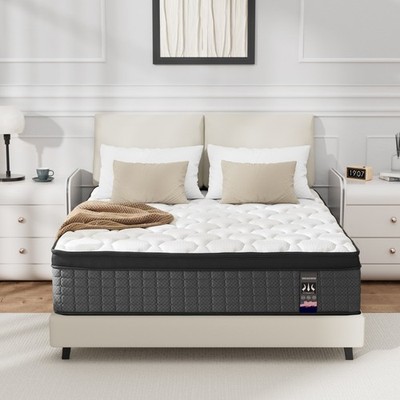 12'' 14'' Twin Full Queen King Gel Memory Foam Hybrid Mattress, Mattress In A Box