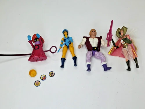 Vintage MOTU Lot He-man Figures Prince Adam Princess She-ra Evil Lyn Orko