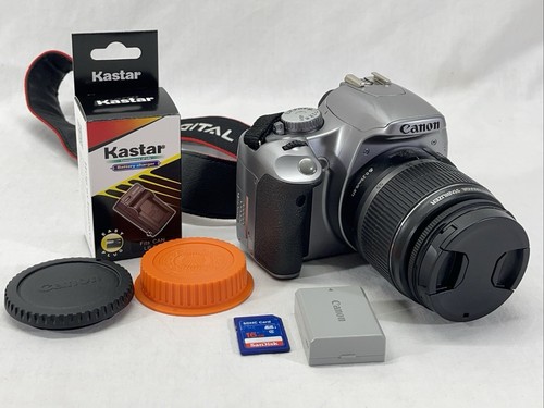 Canon EOS Rebel XSi 12MP DSLR Camera W 18-55mm Lens TESTED