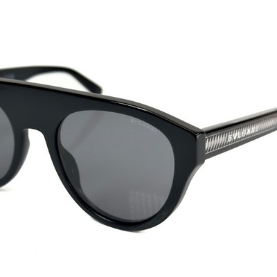 BVLGARI BV40054I TUBOGAS Black Men Aviator POLARIZED Sunglasses