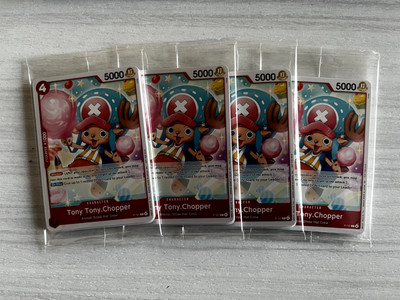 4x One Piece P-101-107 Gold.d.roger WORLD SHIP Sealed Promo Pack