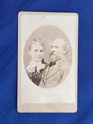 CDV Photo Pair President James & First Lady Lucretia Garfield Albumen 1881
