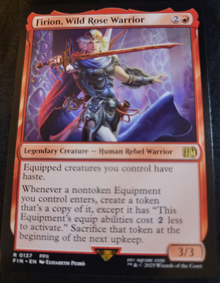 Firion, Wild Rose Warrior # 137 FIN Final Fantasy Set Magic The Gathering MTG