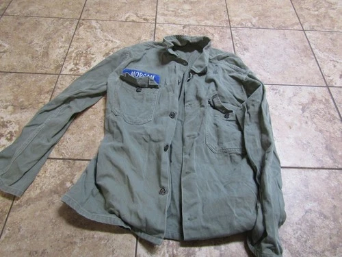 VINTAGE MILITARY JACKET US AIR FORCE WW2 ERA 13 STAR BUTTONS WITH NAME MORGAN #3