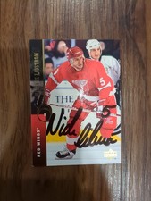 Nicklas Lidstrom Signed Autographed 1994-95 Upper Deck NHL Hockey Card Red Wings