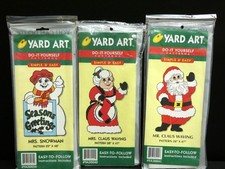 Vintage Christmas 1998 Do It Yourself Yard Art Santa Mrs, Mrs Snowman Pattern