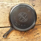 Antique GRISWOLD Cast Iron SKILLET Frying Pan # 8 LARGE BLOCK LOGO - Ironspoon
