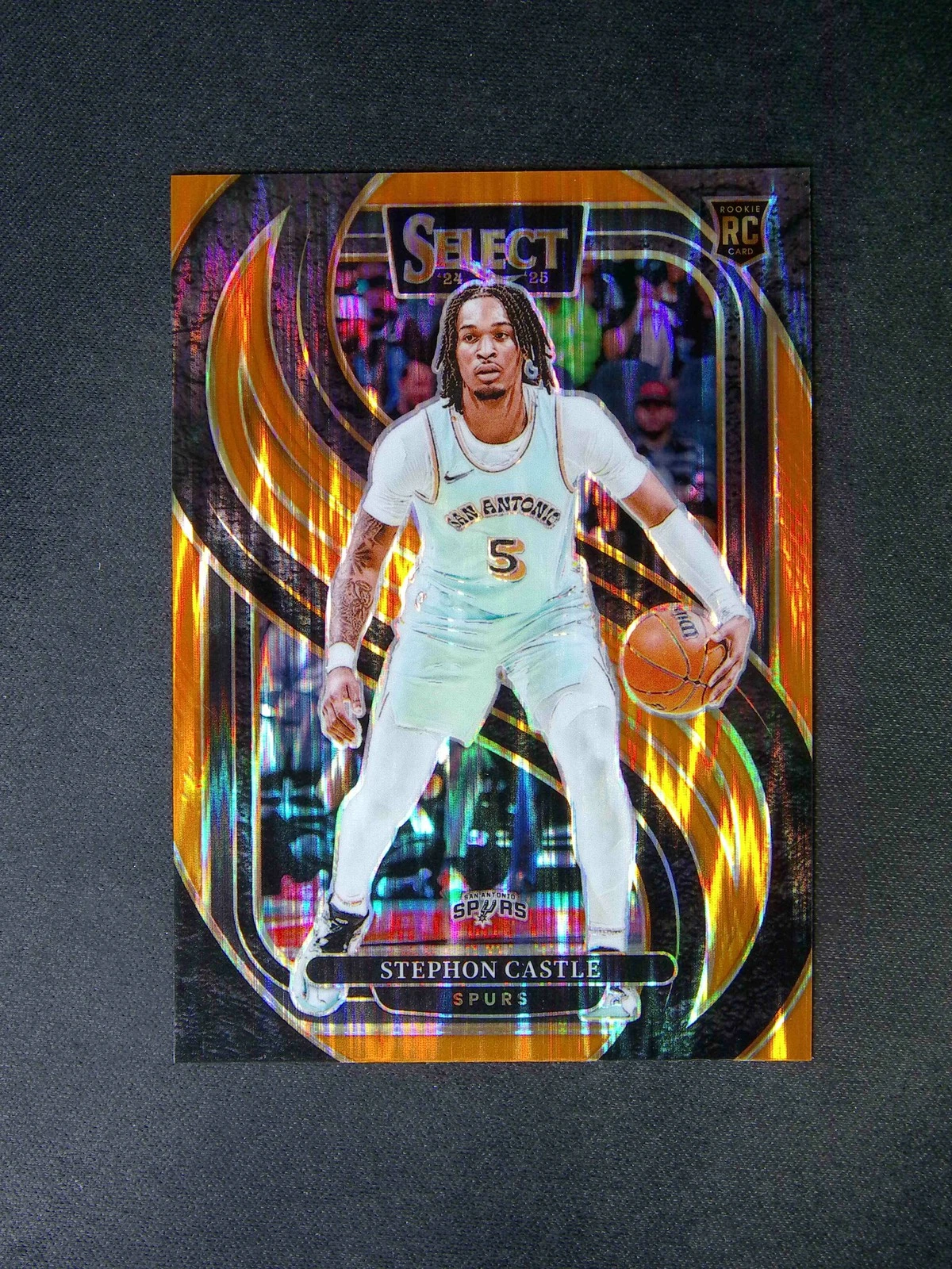 2024-25 Panini Select Stephon Castle #175 Premier RC Rookie Orange Flash
