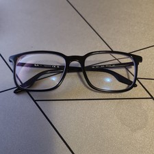 RAY-BAN EYEGLASSES FRAMES ONLY RB5421-2000 BLACK FULL RIM 55-19-145