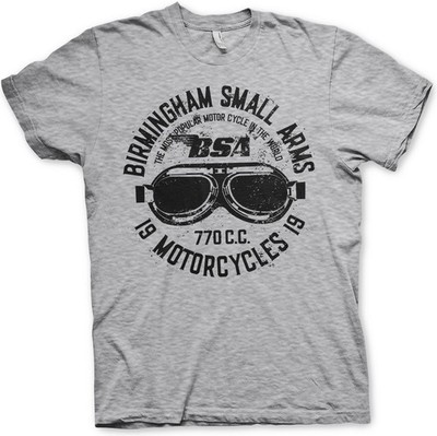 BSA Birmingham Small Arms Goggles T-Shirt Heather-Grey