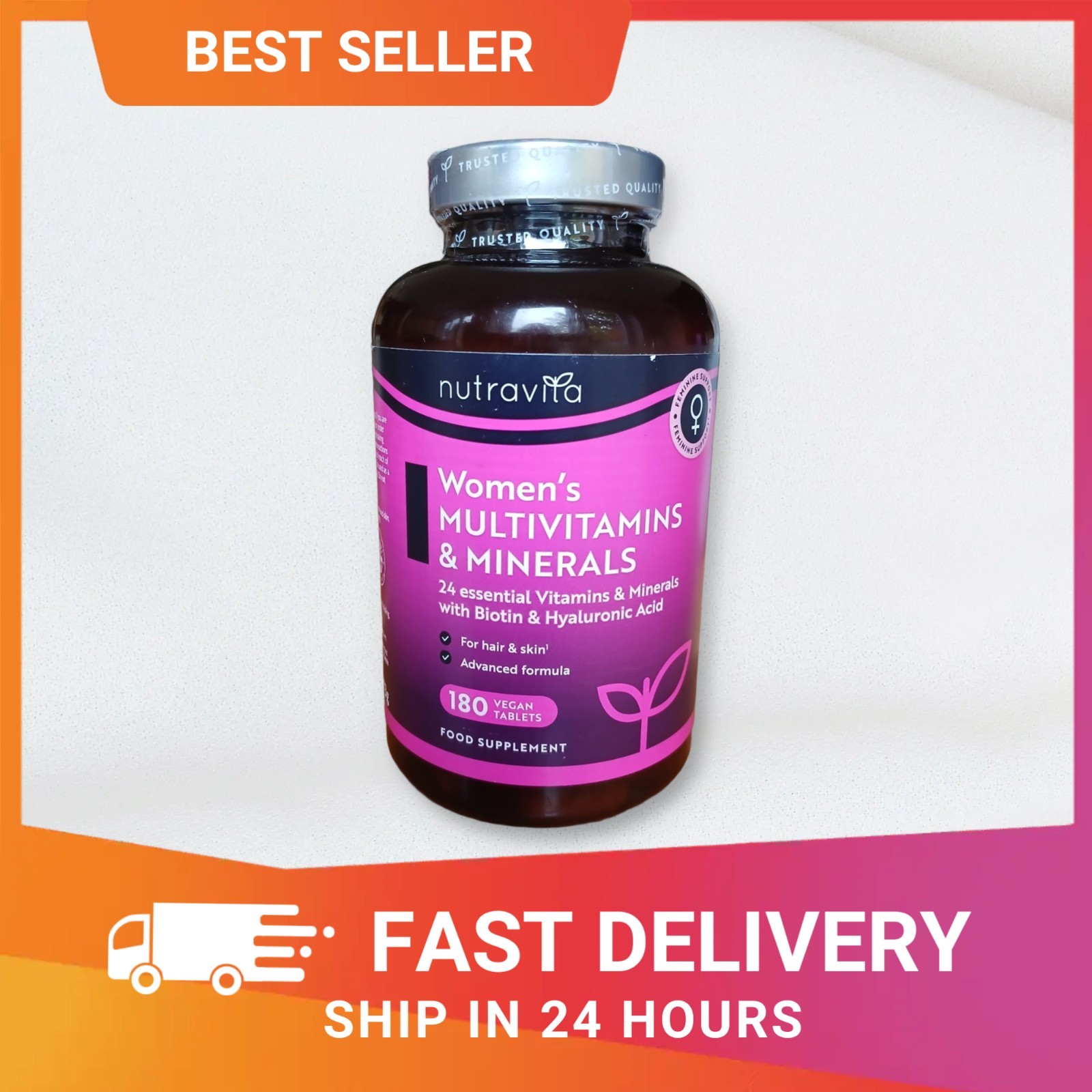 Nutravita Women's  Multivitamins & Minerals. 180 Vegan Tablets