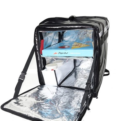PK-76F: Large Doubledeck Insulated Pizza/Food Delivery Backpack, 16x 15x 18, wit