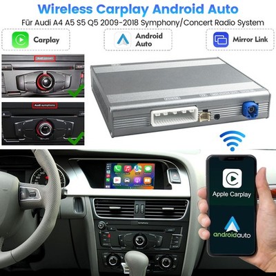 Wireless CarPlay Android Auto Für Audi A4 A5 S5 Q5 Symphony/Concert Radio System