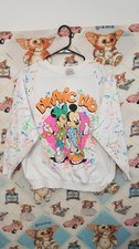 Vintage 90s Mickey  Minnie Mouse Dynamic Duo Sweatshirt AOP Size Medium