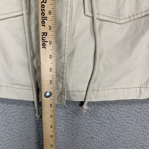 Women's OLD NAVY Utility Vest Safari Zip Up Beige NWT Size XS Drawstring - Picture 3 of 10
