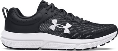 Under Armour Boys' Grade School UA Assert 10 Running Shoes Black/White/White - 3
