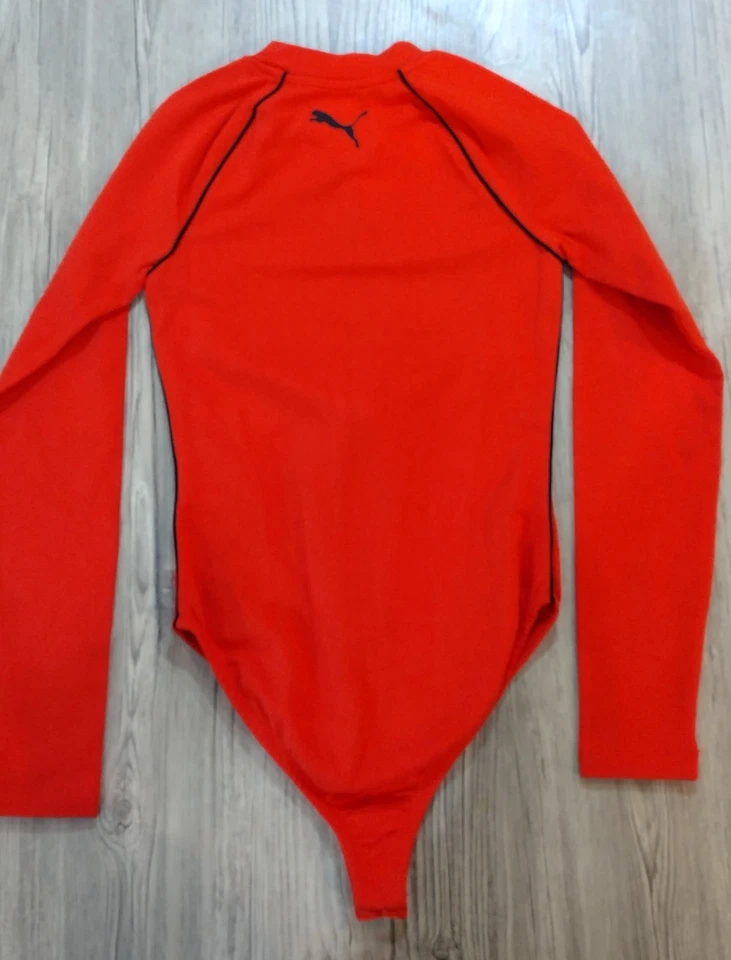 Body Puma Manga Larga Alto Riesgo Rojo-Puma Negro TL47088 Para Mujer XS NUEVO CON ETIQUETAS Foto 3 de 4