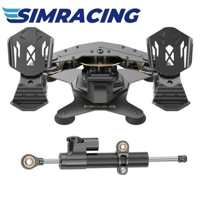 MOZA MRP Rudder Pedals with Adjustable Pedal Angle and Hall Sensor Simulation