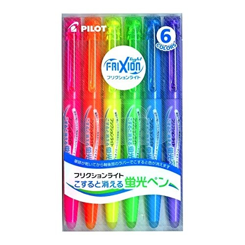 Pilot FriXion Light Fluorescent Ink Erasable Highlighter Pen Pink Orange Ye 552 - Picture 1 of 1
