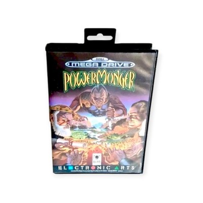 Power Monger (Sega Megadrive, 1994) CIB Complete w/Manual! Tested & Working! 