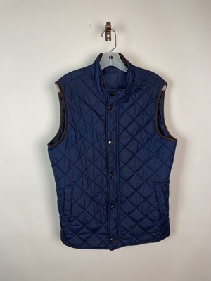 Emidio Tucci Quilted Vest Mens zip and button Vest 48 - some Soiling present