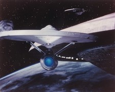 Original Press Photo Film Star Trek III The Search for Spock USS Enterprise