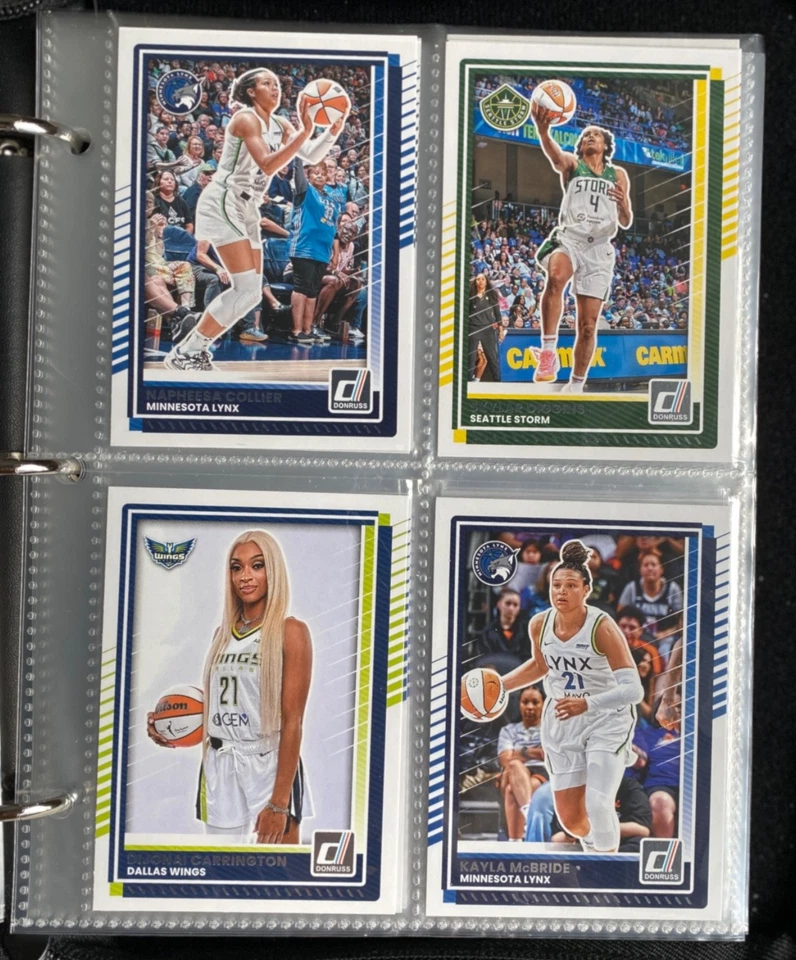 2025 Panini Donruss 全套 WNBA 卡 1-100 英寸笔记本,Clark +更多 🏀 全新 — 第 2/4 张图片