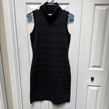 Calvin Klein Womens Sleeveless Wool High Neck Dress size see measurements #6