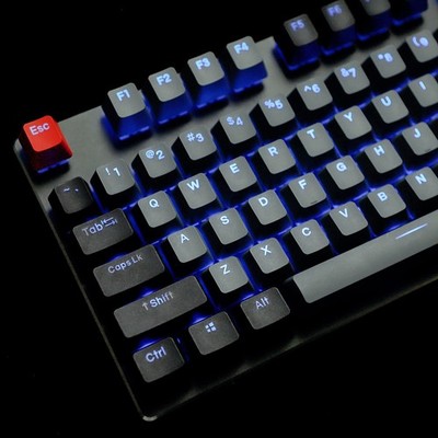 Double Shot 108 Dyed PBT Shine Through OEM Profile Dolch Keycaps Set PC