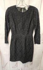 J Crew Women's Size 0 Black Lace Dress