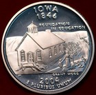 Uncirculated Proof 2004-S Iowa Silver Statehood Quarter — photo 2