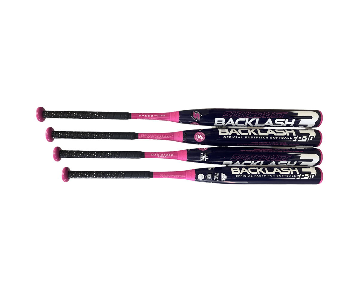 Universalバット HOW FLASH11.9シャフト SUNCOAST 2025 BACKLASH3 FP -10 SERIES HIGH-PERFORMANCE FAST-PITCH