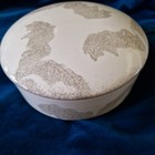 Poole Pottery Vermont Pot and Lid 130mm dia Grey Swirl excellent condition